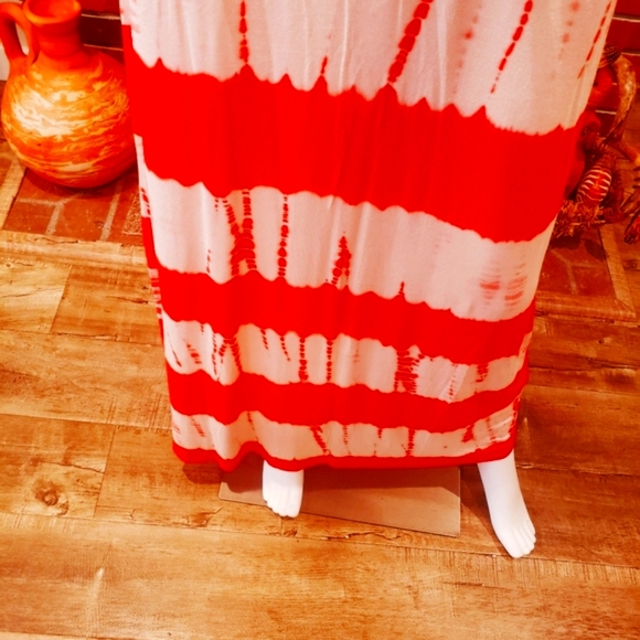 LAPIS Orange/ Ivory Tie Dye Lg. Dress-S-NWOT - Picture 5 of 11